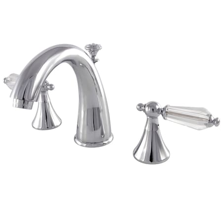 Kingston Brass 8" Widespread Bathroom Faucet, Polished Chrome KS2971WLL